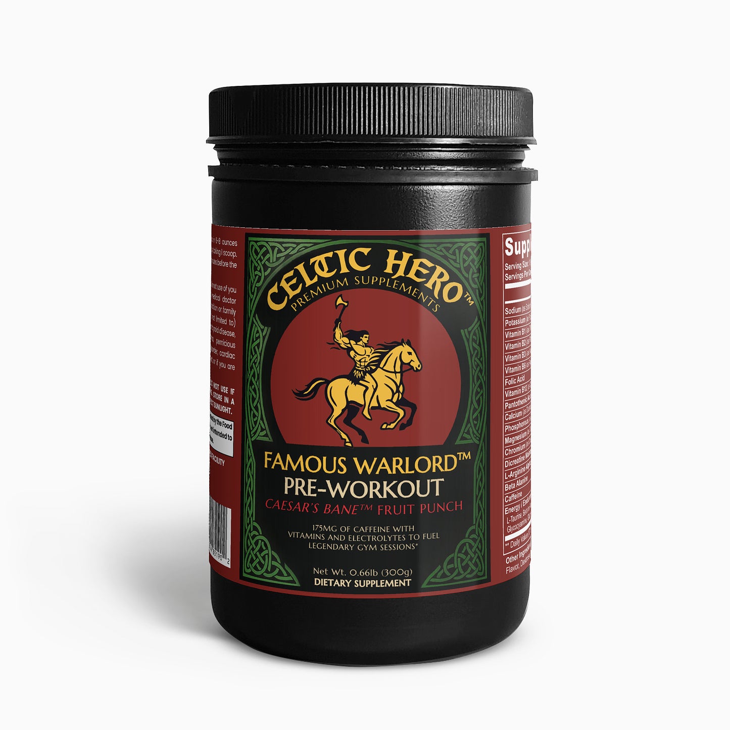 FAMOUS WARLORD™ PRE-WORKOUT (Fruit Punch)